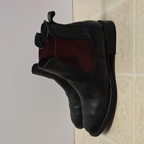 Born Leather Black Booties Size 8.5 - Picture 2 of 16